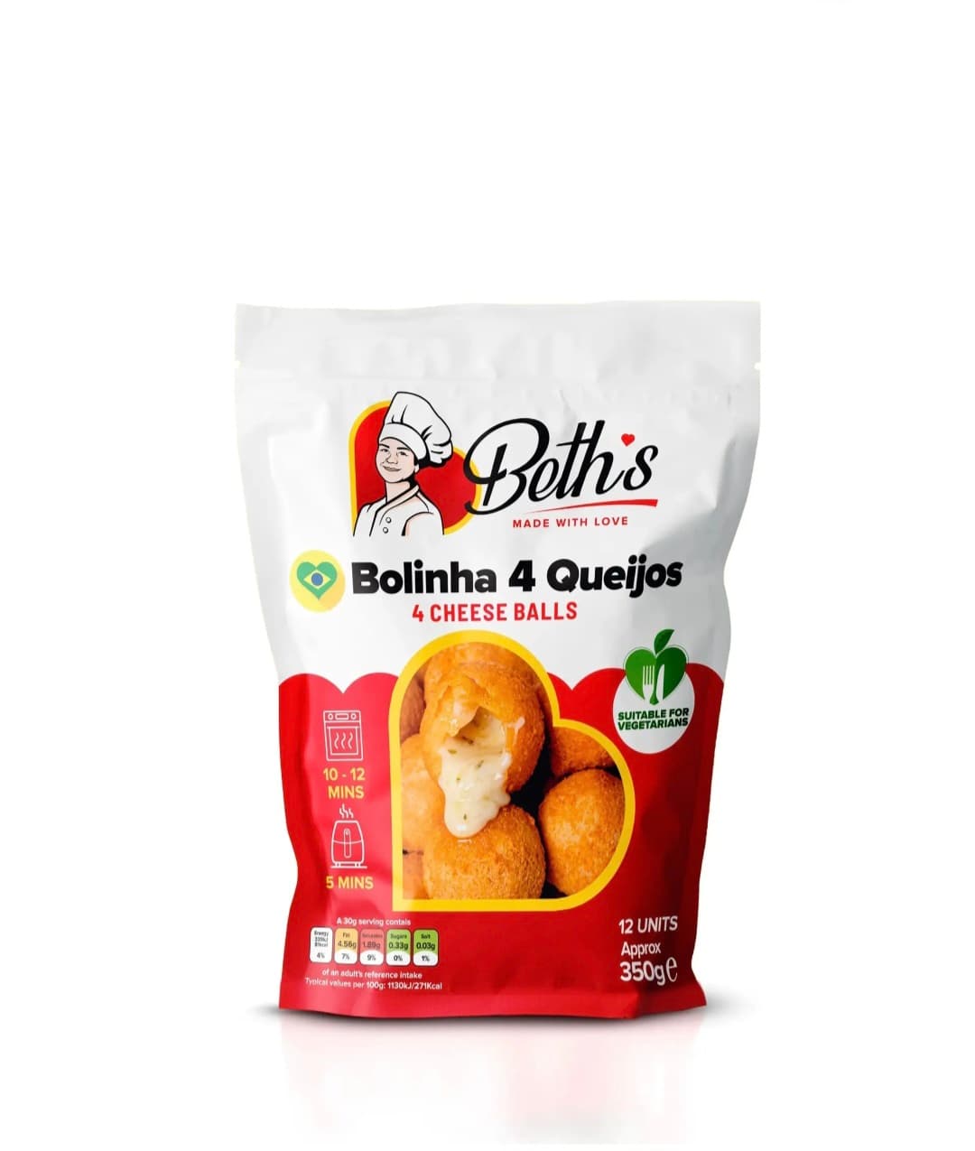 Bolitas de Queso Fritas 12 unidades