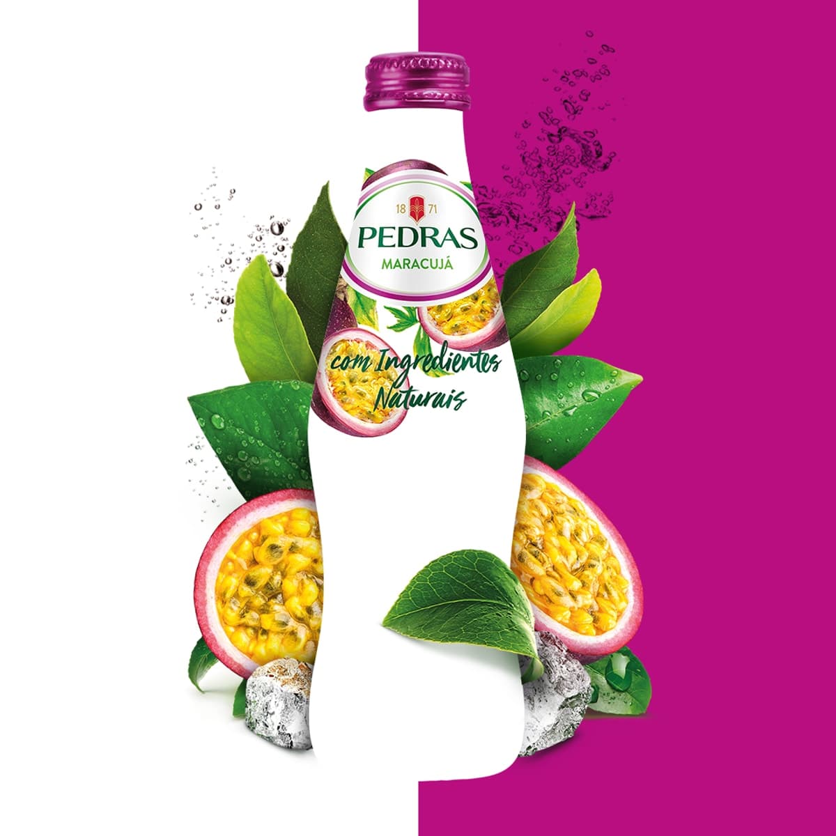 Água das Pedras Sabor Maracujá 250ml fardo com 6