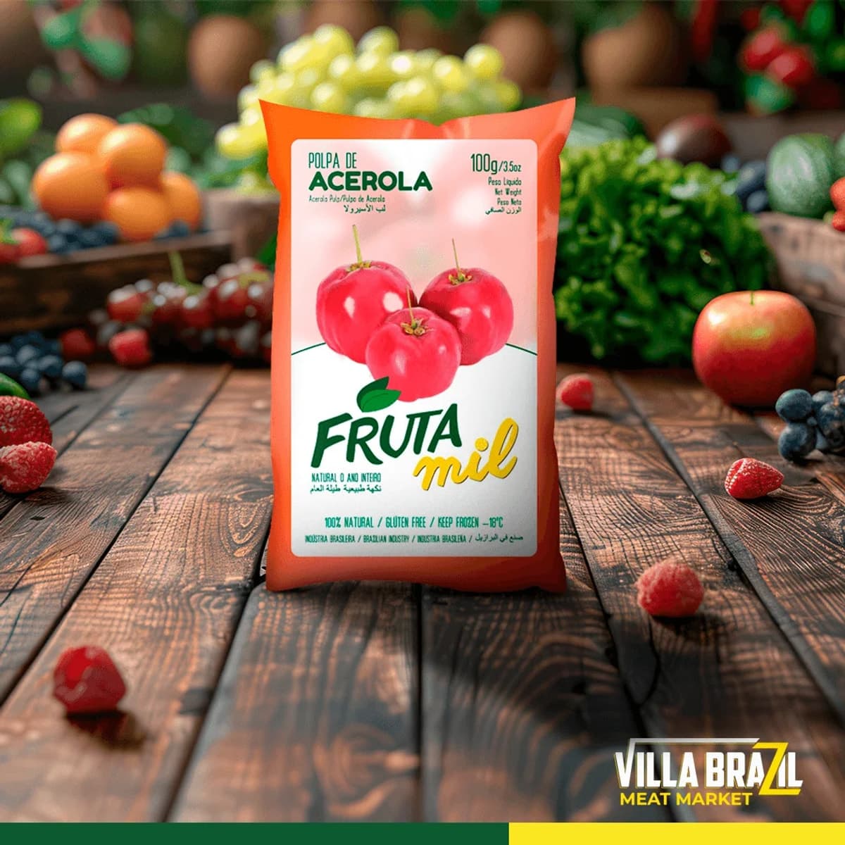 Polpa de Acerola 100g Frutpess